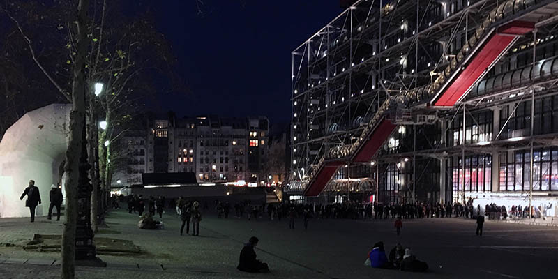 Modern architecture in Paris Le Centre Pompidou Renzo Piano Richard Rogers