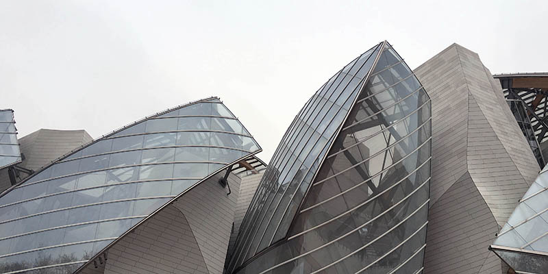 Modern architecture in Paris Louis Vuitton Foundation