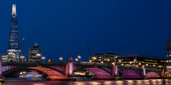 Illuminated River - Southwark Bridge