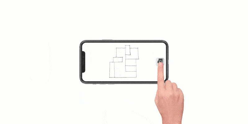 Still life drawing illustration of cubes composition 