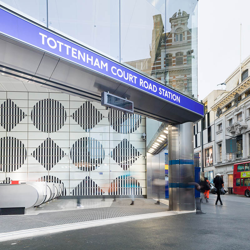 Tottenham Court Road Station upgrade by Hawkins\Brown