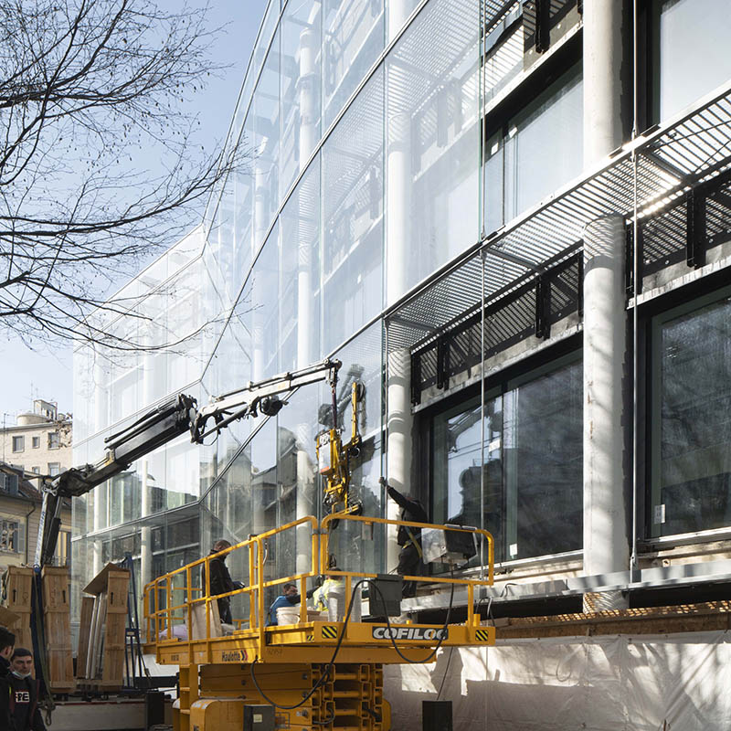 Urban Office Campus One Works Glass architecture