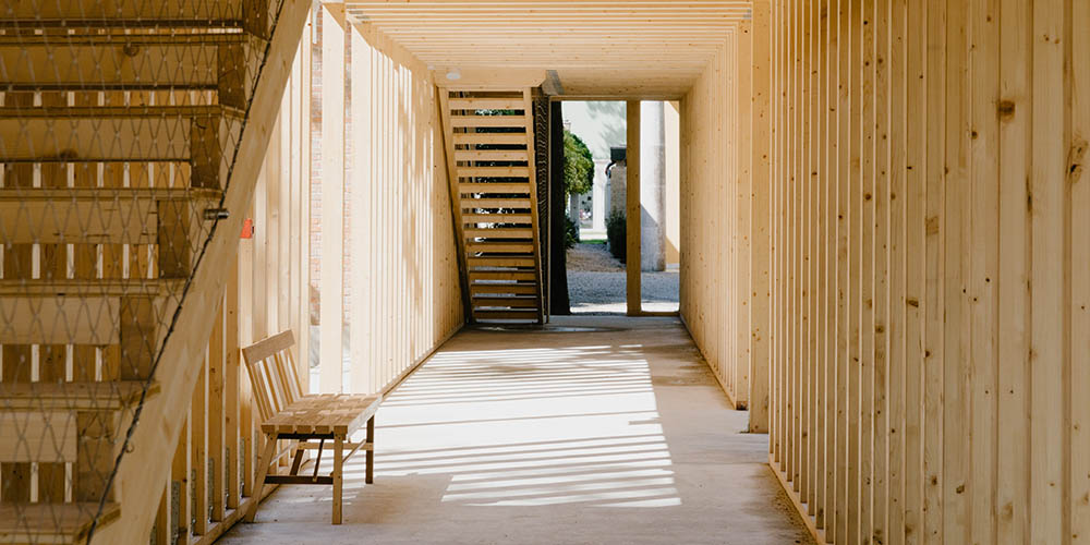 The architecture of wood framing at the Venice Architecture Biennale