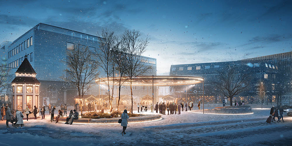 Karres en Brands and Sp(r)int Studio win redesign of public space in the heart of Reykjavik