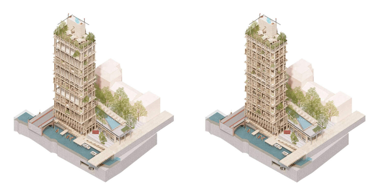 View of > Regenerative Highrise by Haptic Architects and Ramboll in Oslo ...