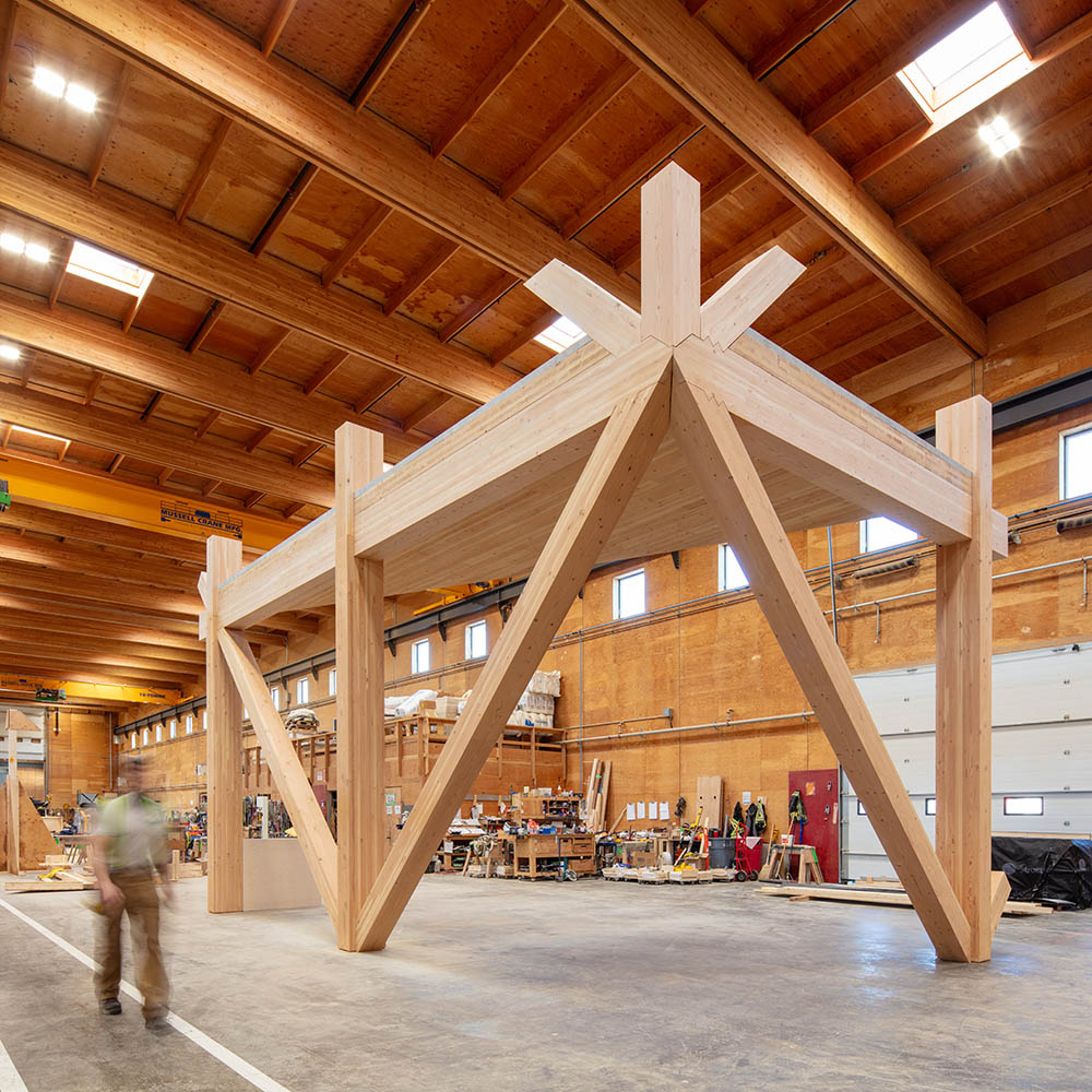timber building by BIG